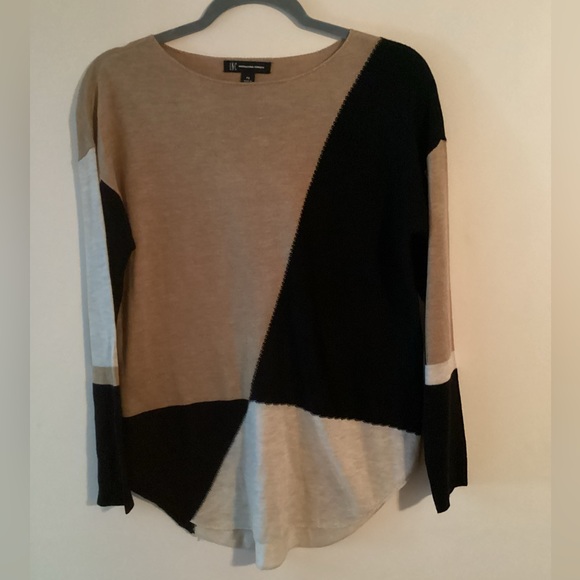 INC International Concepts Colorblock Sweater - Picture 1 of 4